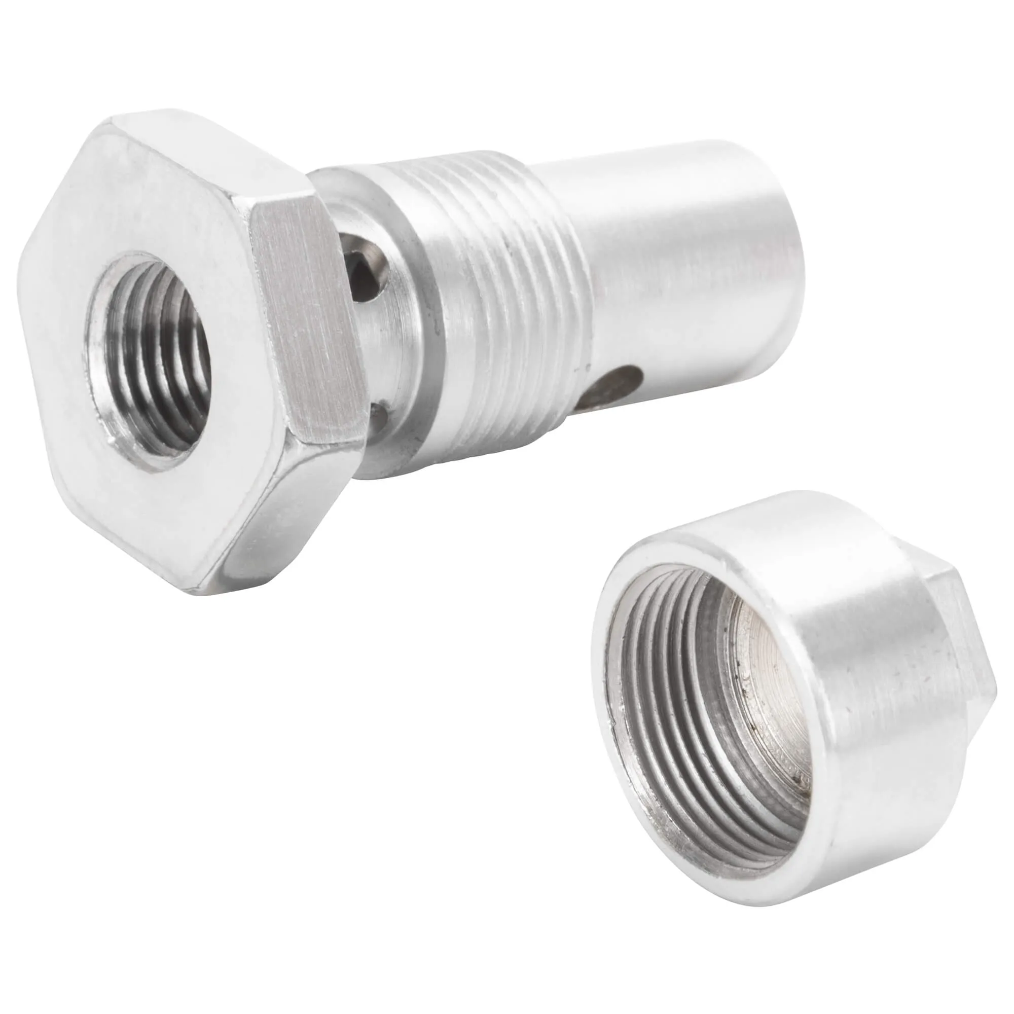 1/4" NPT Petcock Conversion Kit 1940-65 H-D Big Twins and 45”/750 cc Sidevalves - CAD Plated