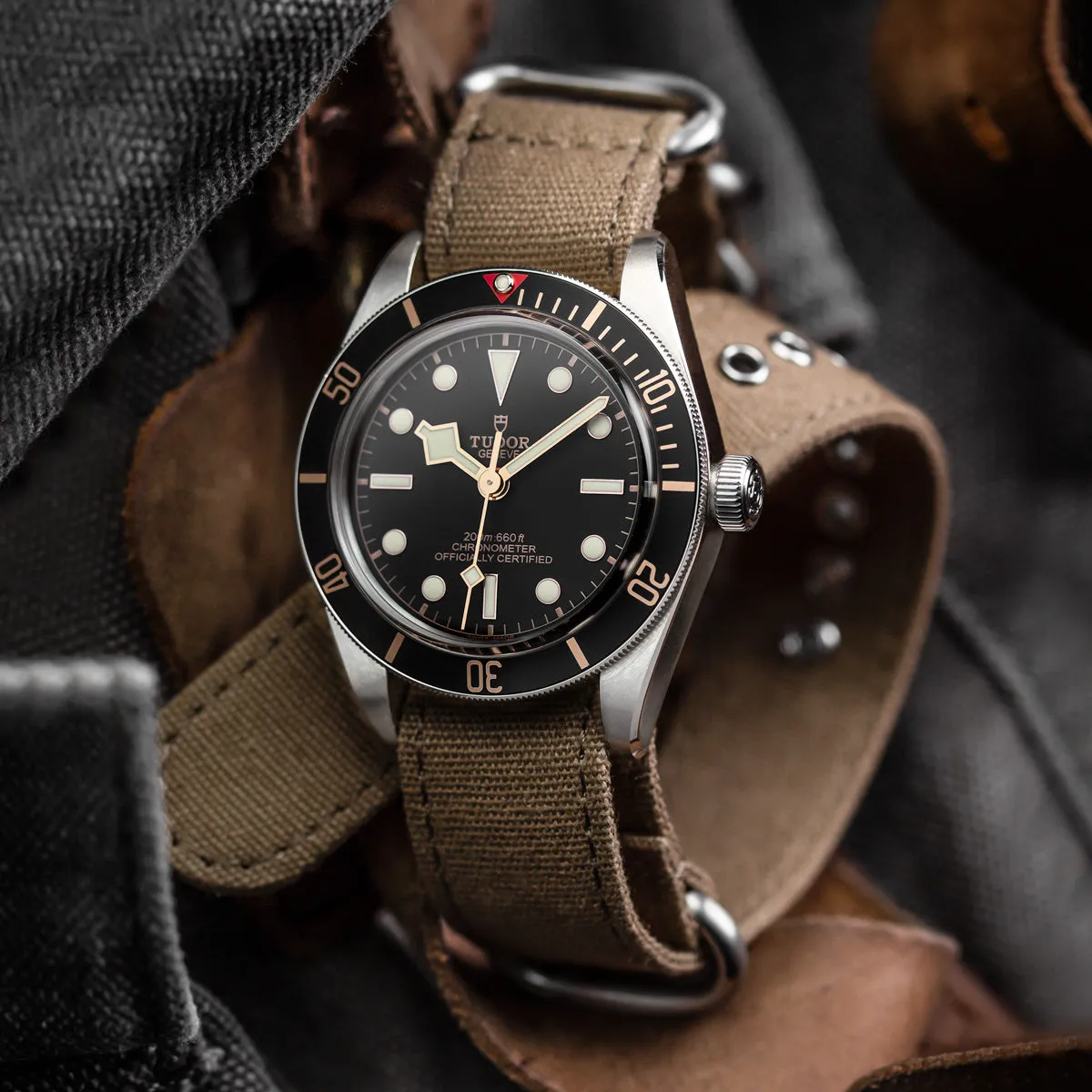 1973 British Military Watch Strap: WARRIOR Large Buckle - Army Green