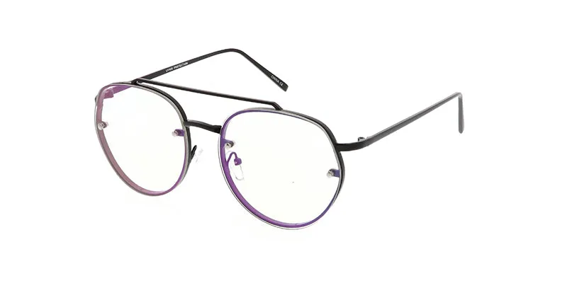 4606CLR Unisex Metal Standard Aviator  w/ Clear Lens