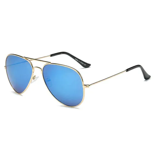 AARUS | Unisex Classic Metal Teardrop Aviator Shades Sunglasses