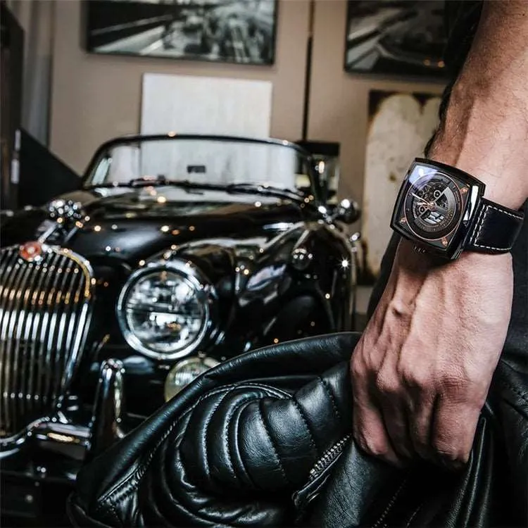 AGELOCER Heavy Metal Design Automatic Mechanical Skeleton Watch