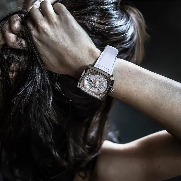 AGELOCER Heavy Metal Design Automatic Mechanical Skeleton Watch