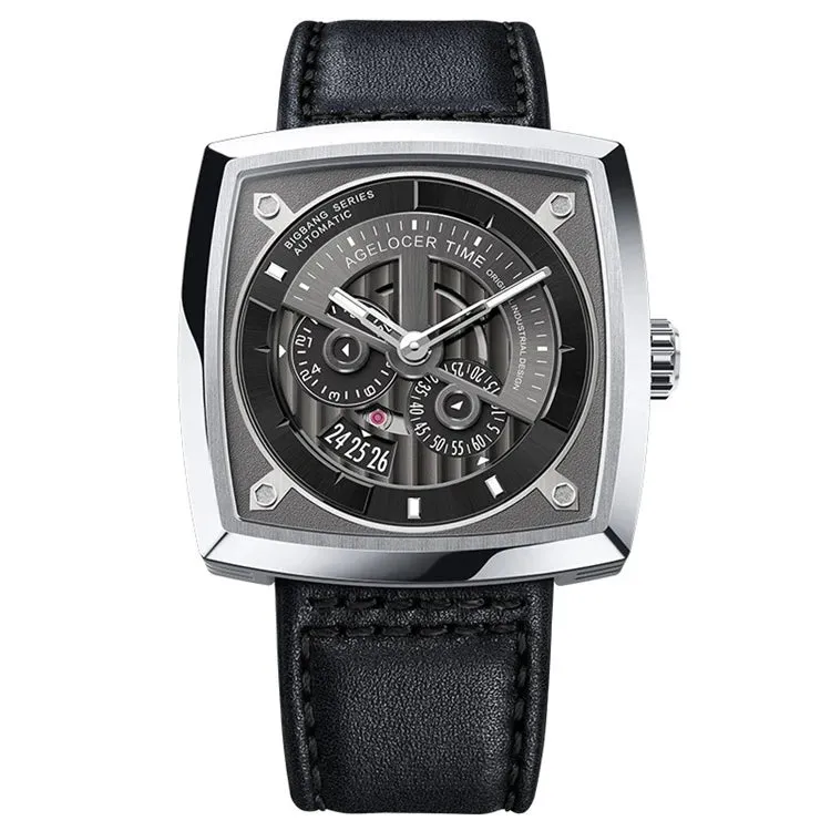 AGELOCER Heavy Metal Design Automatic Mechanical Skeleton Watch
