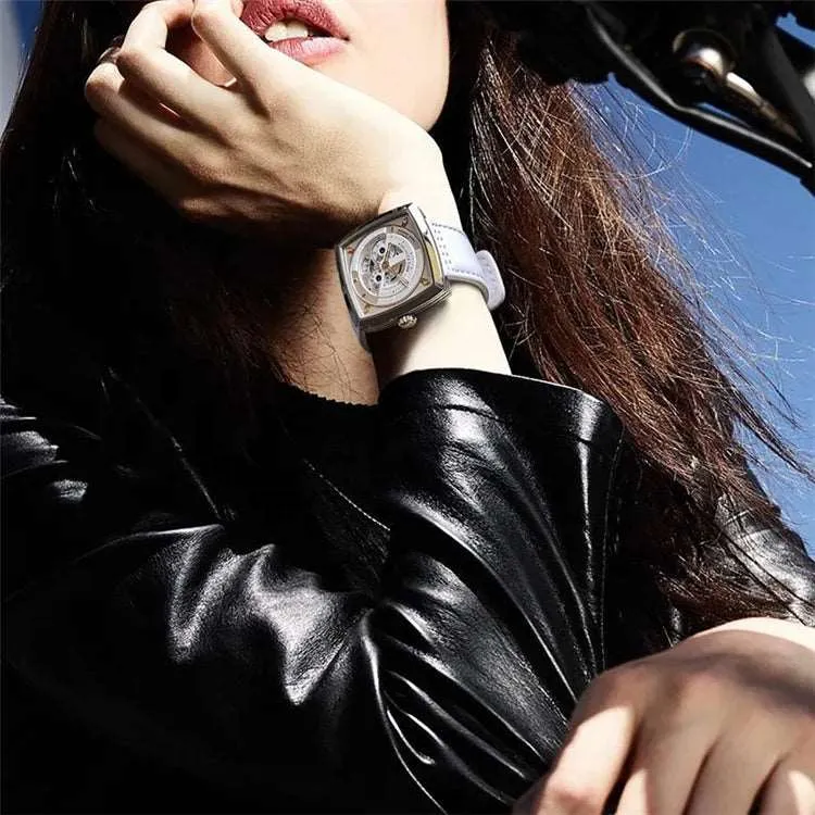 AGELOCER Heavy Metal Design Automatic Mechanical Skeleton Watch