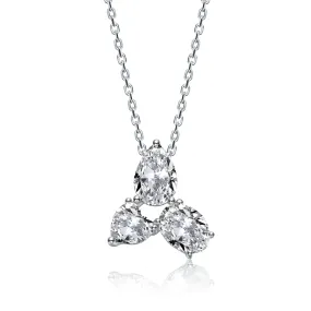 Anne Trio Cluster Pendant Necklace