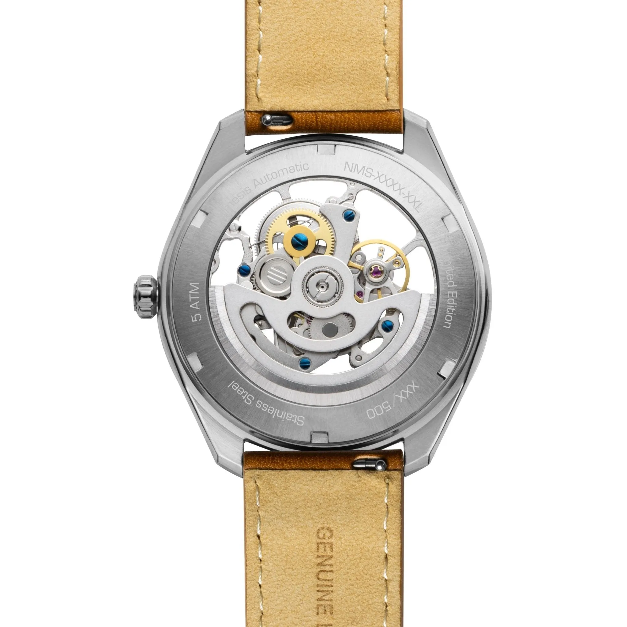 Archetype Nemesis Automatic Silver Tan Blue