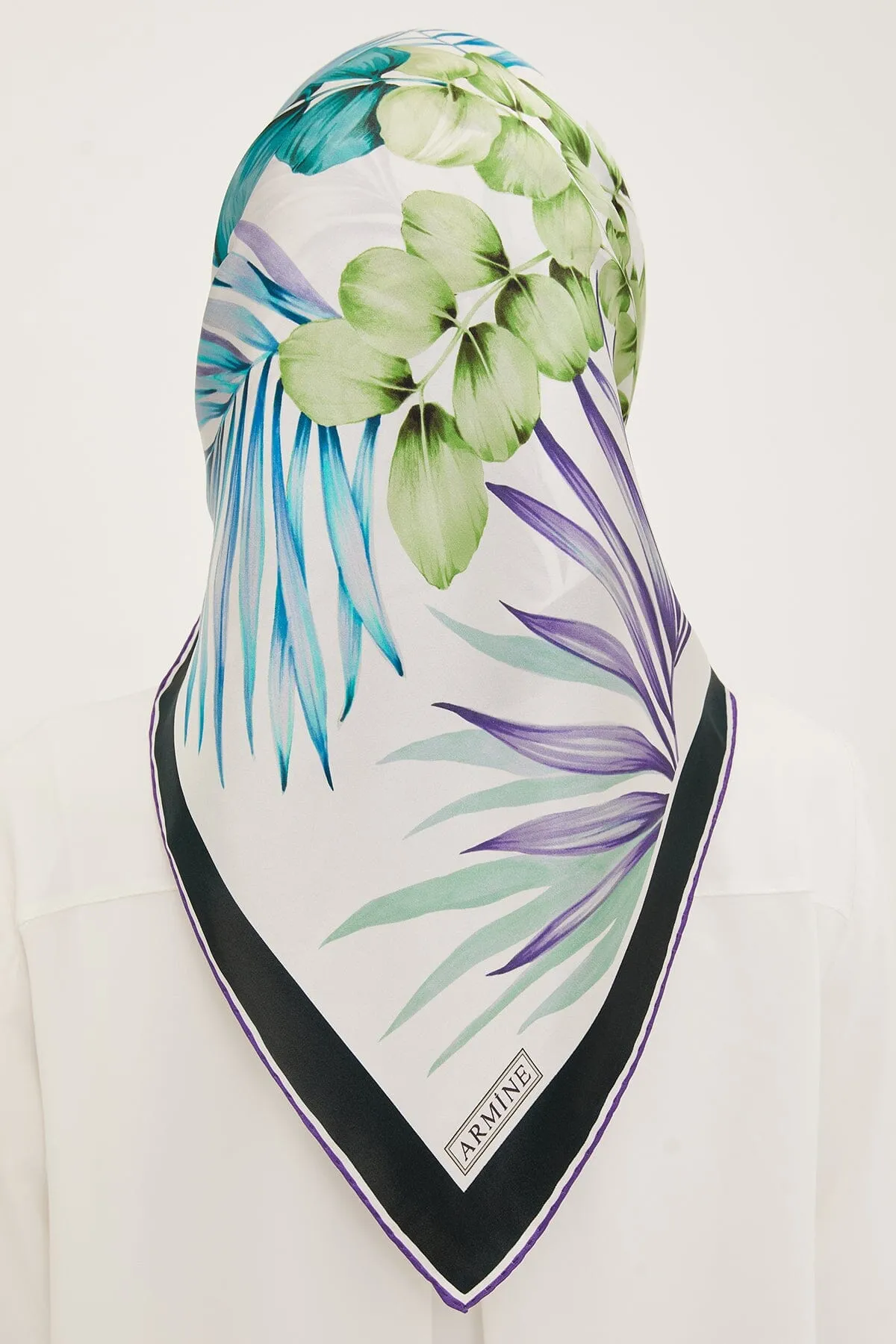 Armine Claris Floral Silk Scarf #51