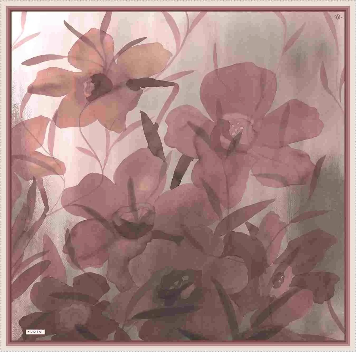 Armine Grace Floral Silk Scarf #33