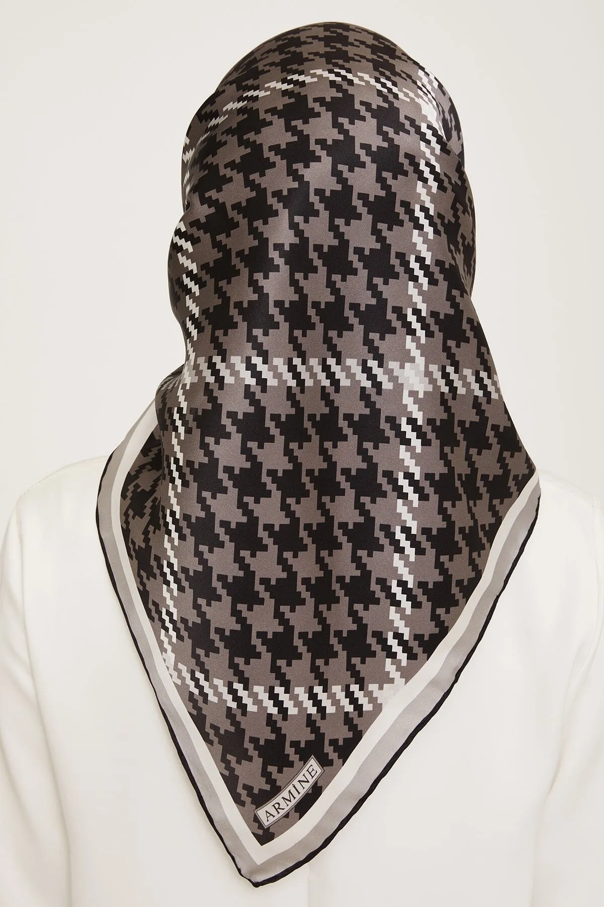 Armine HoundsTooth Square Silk Scarf #5