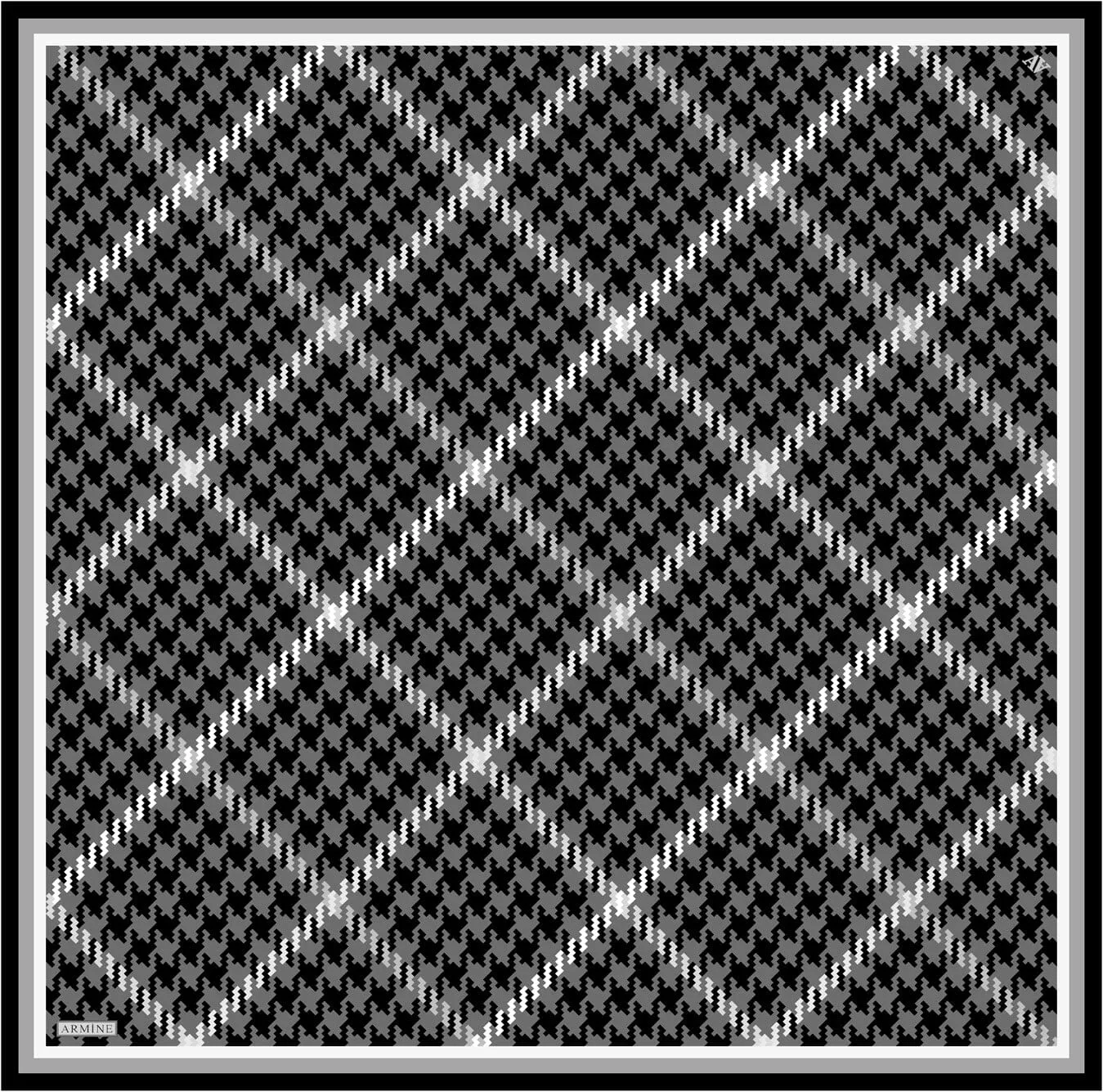 Armine HoundsTooth Square Silk Scarf #5