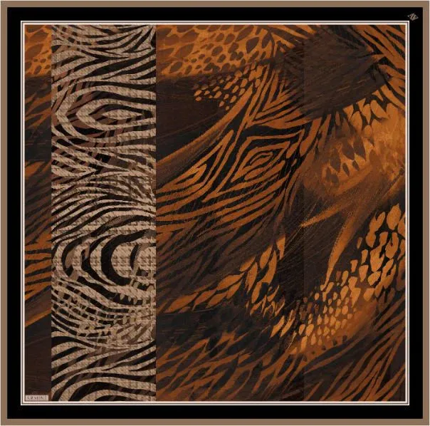 Armine Kitty Animal Print Scarf No. 1