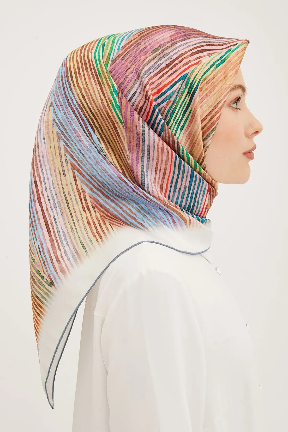 Armine Mastura Square Silk Scarf #4