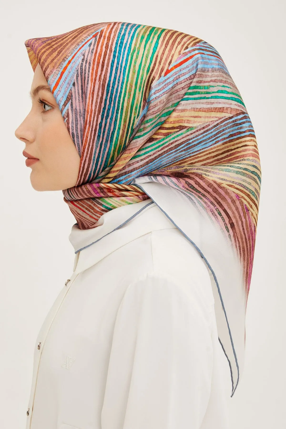 Armine Mastura Square Silk Scarf #4