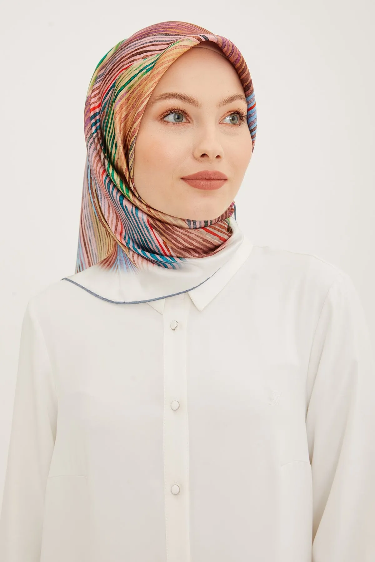 Armine Mastura Square Silk Scarf #4