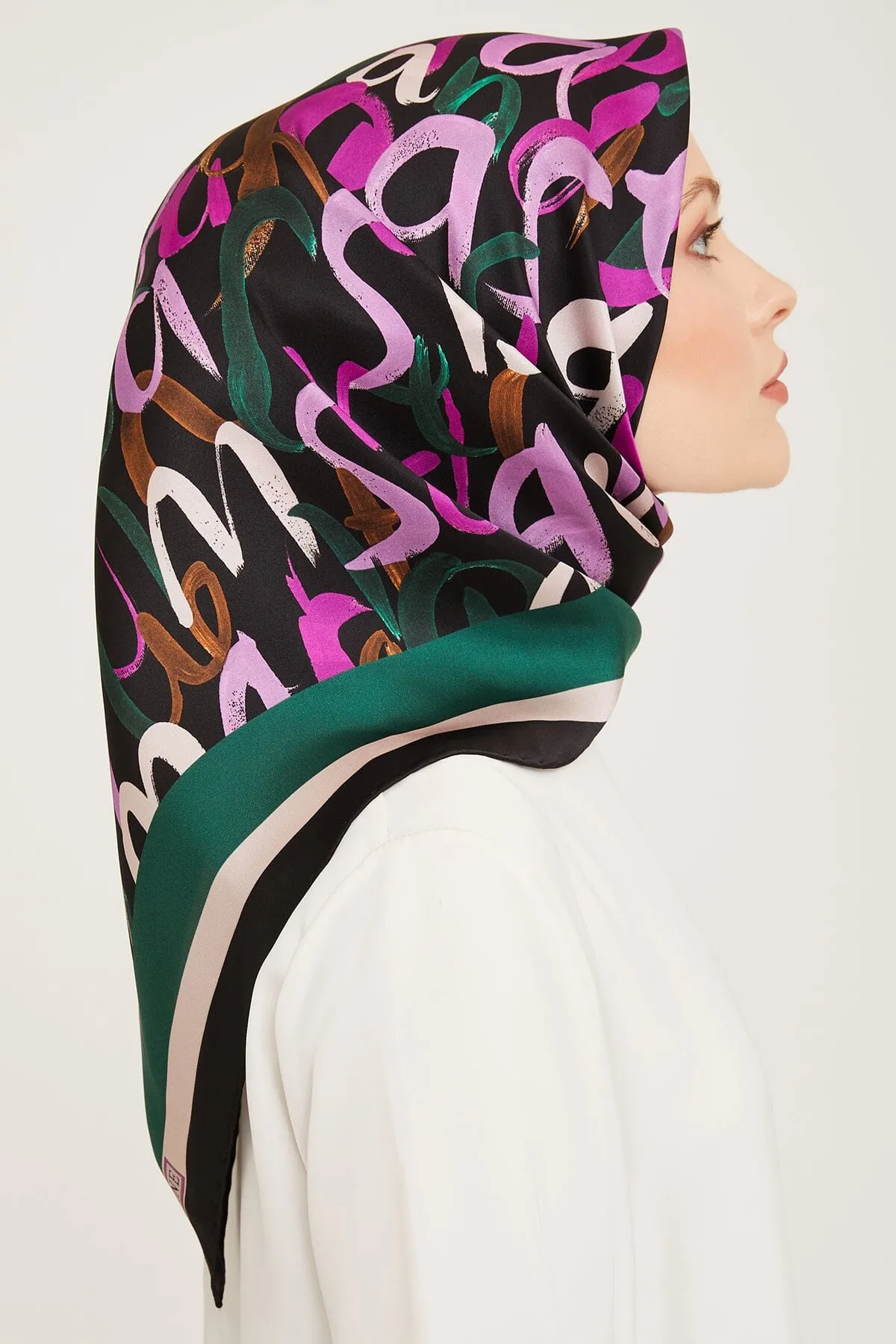 Armine Nudle Designer Silk Scarf #41