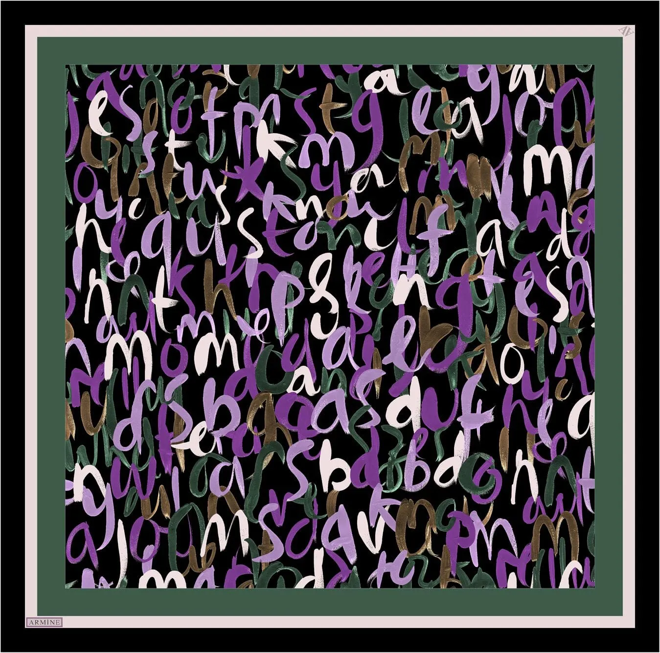 Armine Nudle Designer Silk Scarf #41