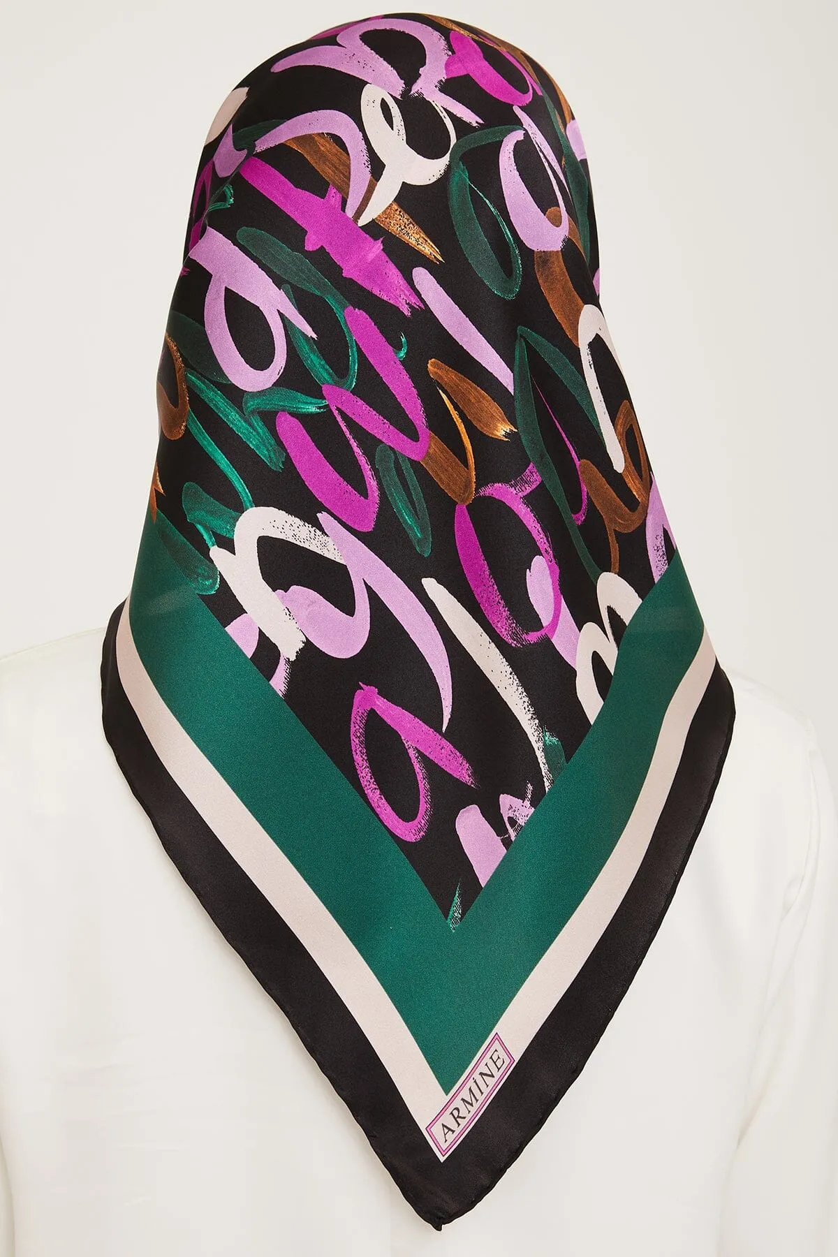 Armine Nudle Designer Silk Scarf #41