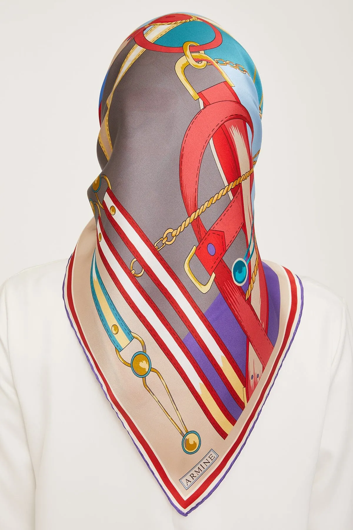 Armine Rahsia Women Silk Scarf #57