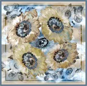 Armine Sunflower Silk Scarf #4