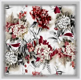 Armine Victoria Classy Floral Silk Scarf No.10