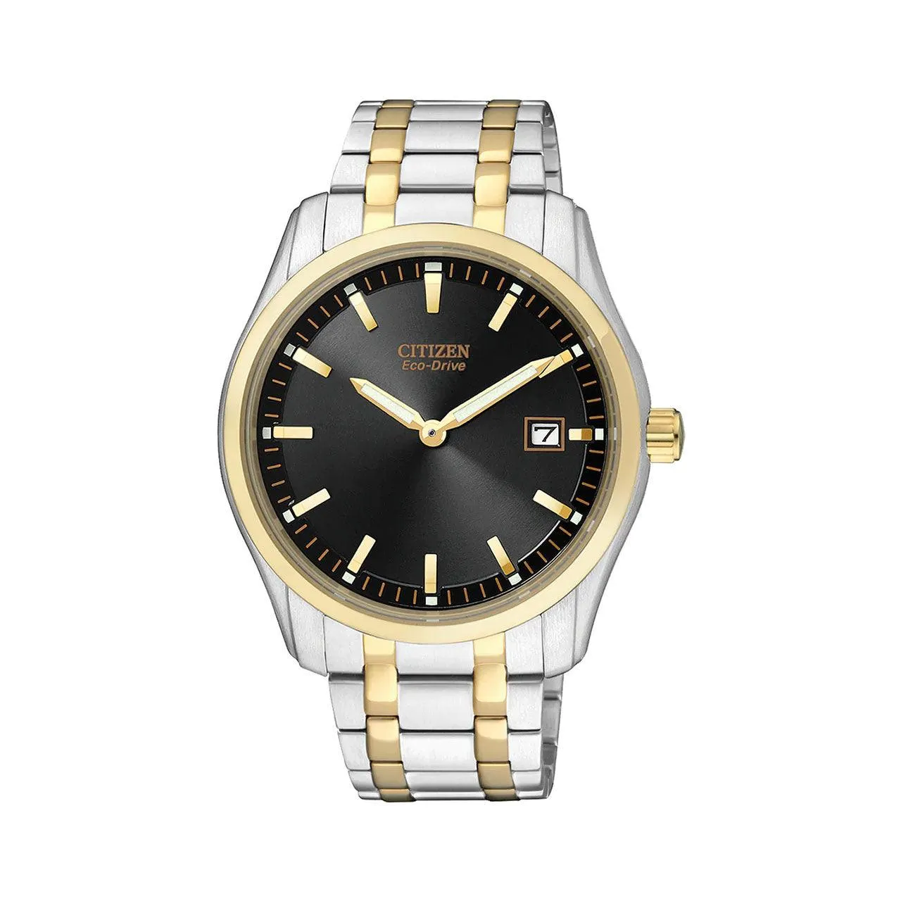 AU1044-58E - Mens Two Tone Eco-Drive Dress Watch