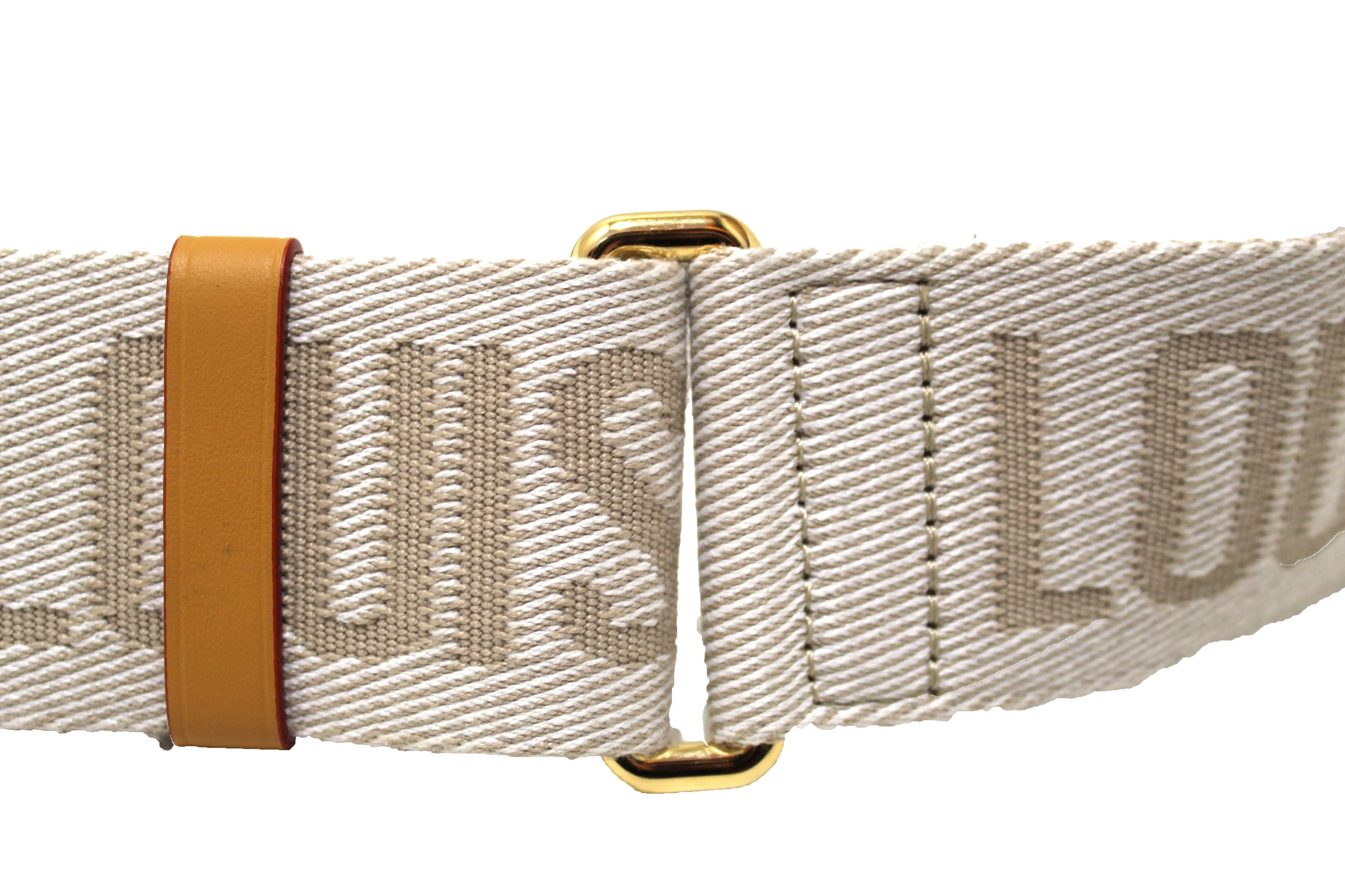 Authentic Louis Vuitton Beige Nylon Adjustable Sporty Bag Strap