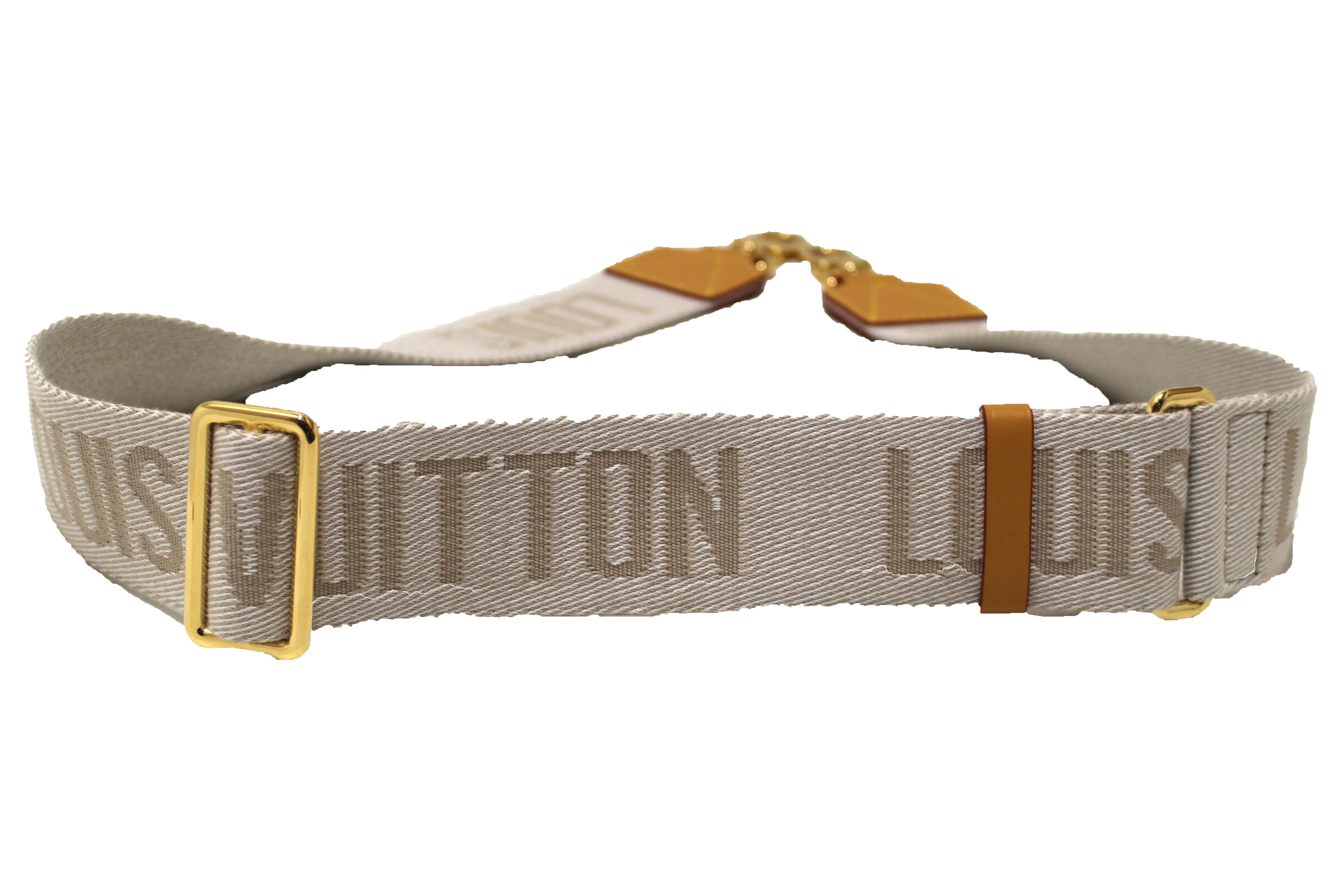 Authentic Louis Vuitton Beige Nylon Adjustable Sporty Bag Strap
