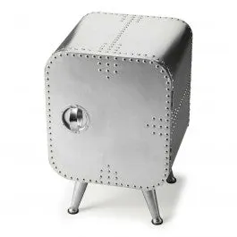 Aviator Aluminium Aviation rivet detail unusual 1 Door Cabinet Chest