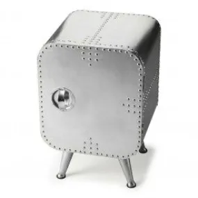 Aviator Aluminium Aviation rivet detail unusual 1 Door Cabinet Chest