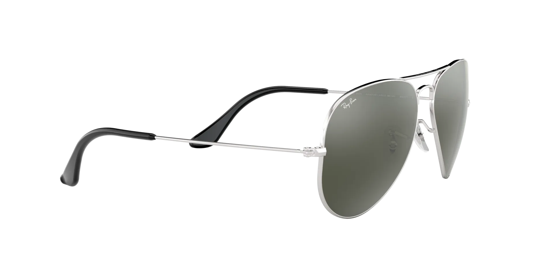 Aviator Large Metal - Silver - Grey Mirror