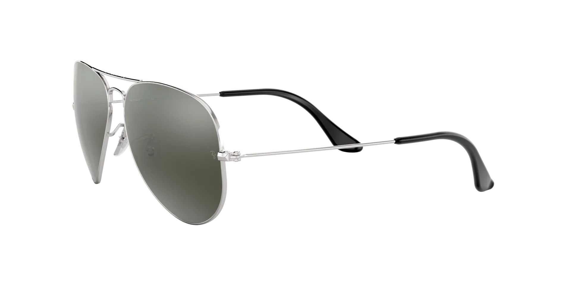 Aviator Large Metal - Silver - Grey Mirror