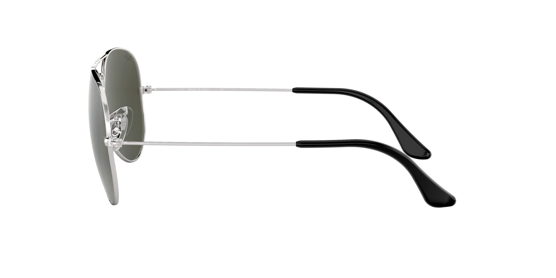 Aviator Large Metal - Silver - Grey Mirror
