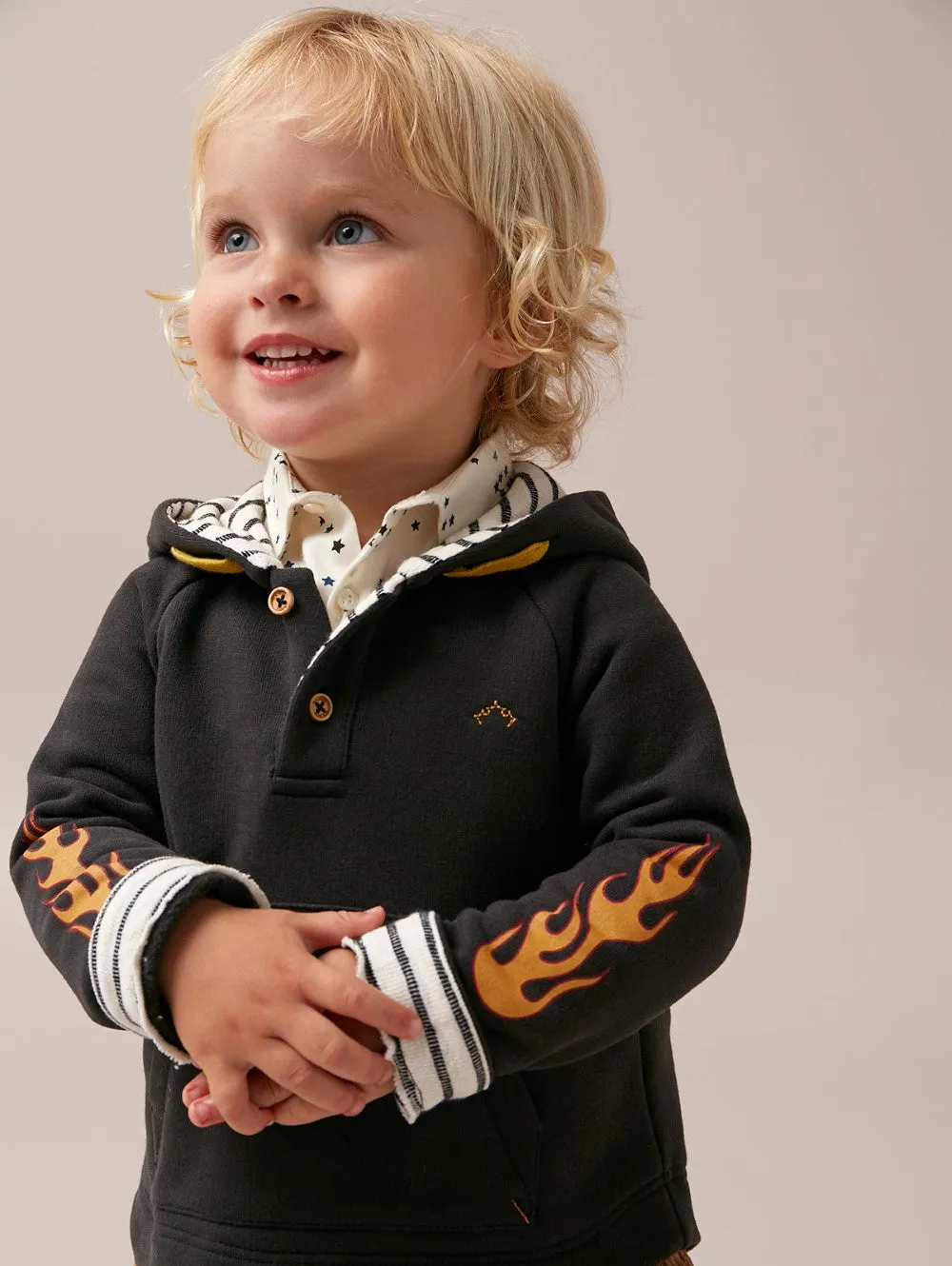 Baby Black Flame Sweatshirt