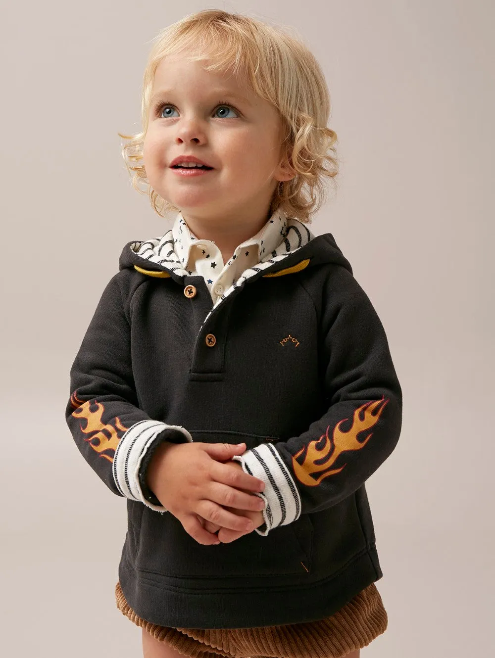 Baby Black Flame Sweatshirt