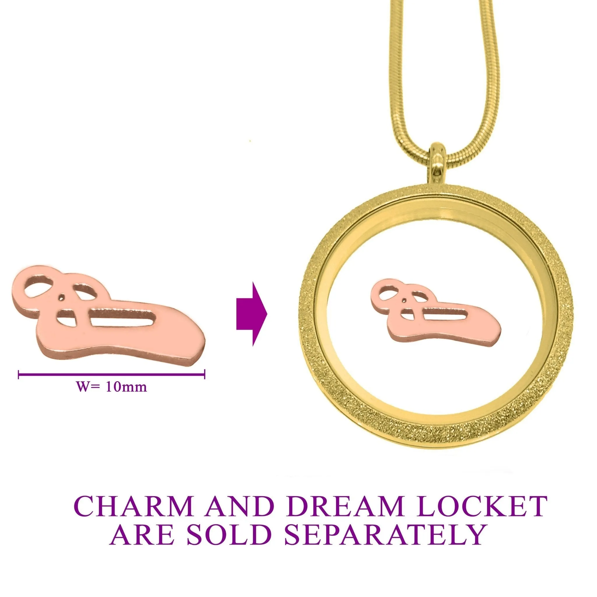 Ballet Shoe Charm for Dream Locket