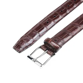 Belt Dark Brown Crocodile