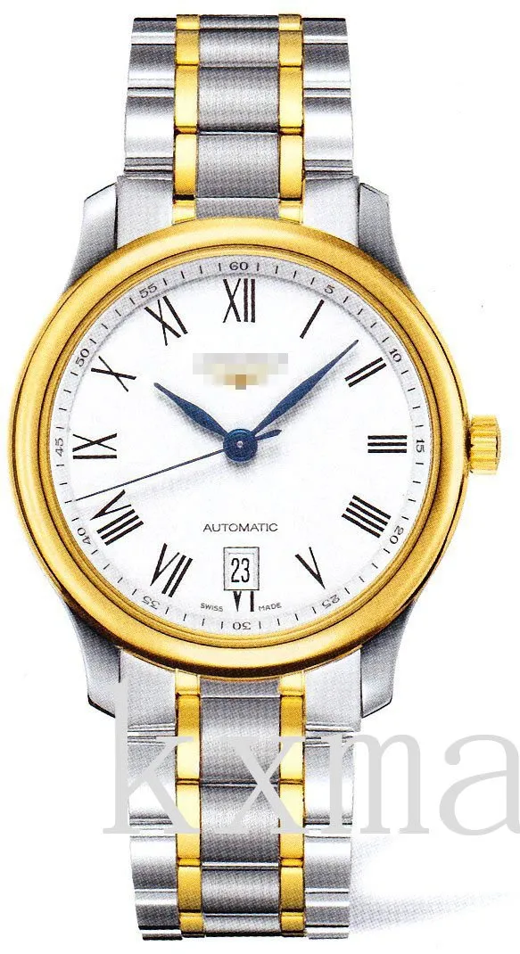 Best Affordable 18Ct Gold And Stainless Steel Wristwatch Band L2.628.5.11.7_K0004818