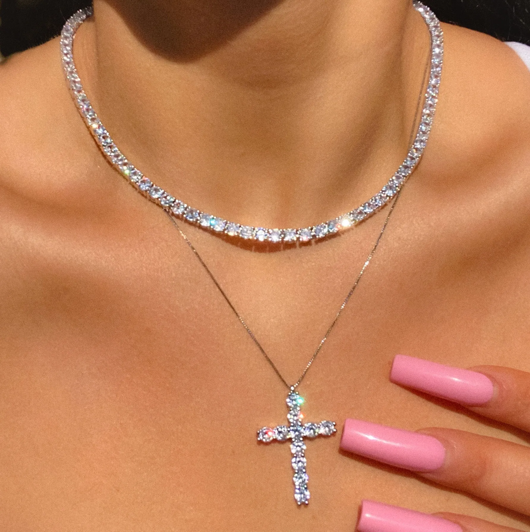 Beverly Thrills Tennis Necklace