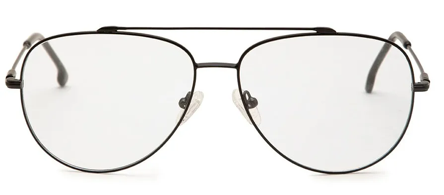 Black Aviator Style Metal Specs Frames for Men & Women