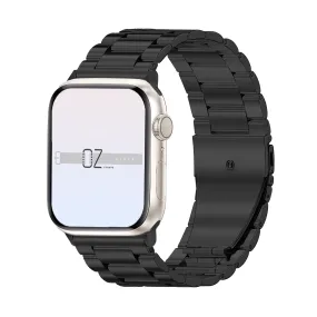 Black Classic Stainless Steel Apple Watch Band