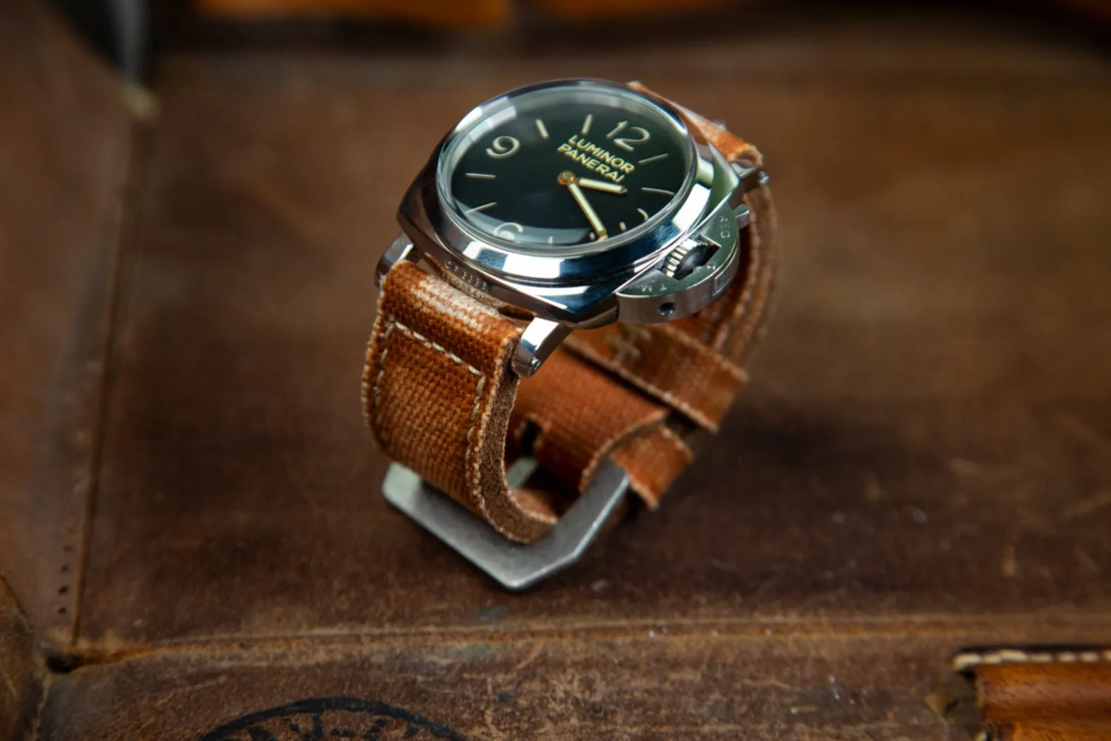 Bosphorus Watch Strap - Canvas Bronze Orange