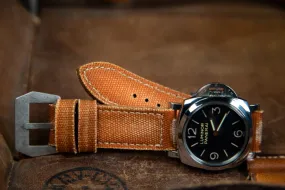 Bosphorus Watch Strap - Canvas Bronze Orange