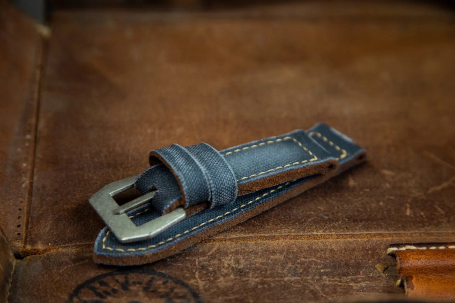 Bosphorus Watch Strap - Canvas Charcoal Gray