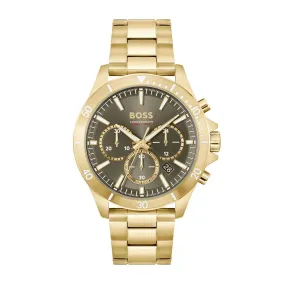 Boss Gents Troper Gold Bracelet Watch 1514059