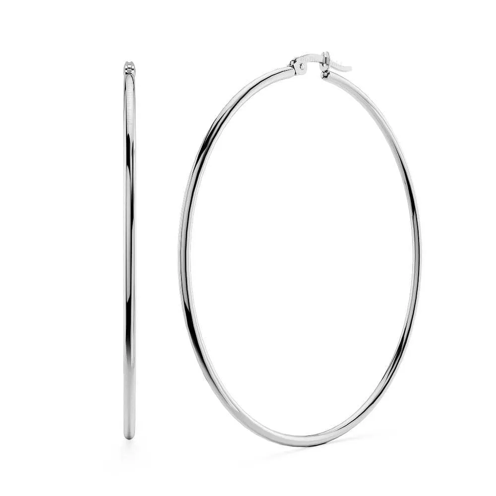 Boxed 3 Pairs Trishia Hoop Earrings Set
