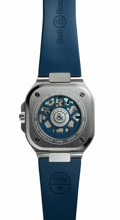 BR Watch BR 5 Skeleton Blue Limited Edition D
