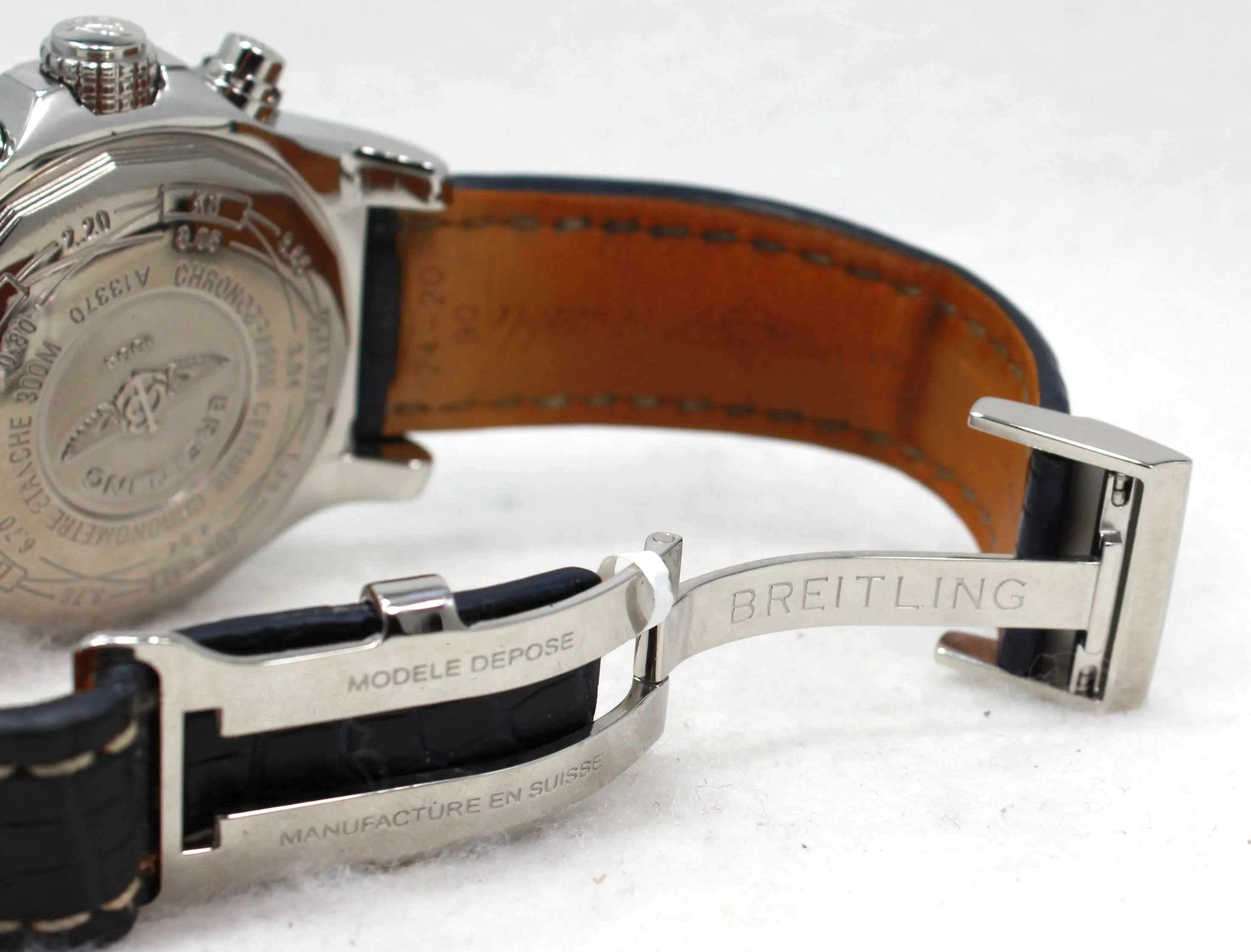 BREITLING Super Avenger A13370 48mm Chronograph 3.50CT Bezel
