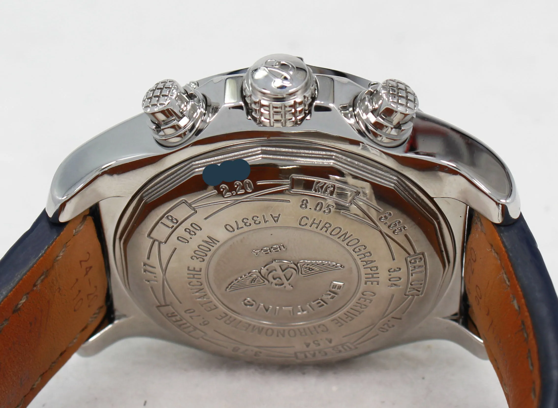 BREITLING Super Avenger A13370 48mm Chronograph 3.50CT Bezel
