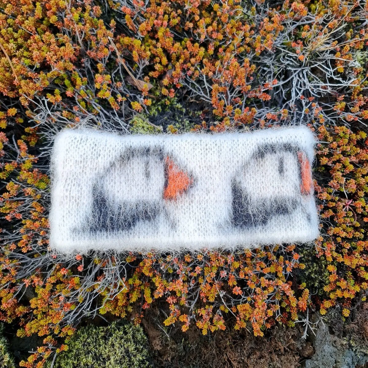 Brushed Wool Mittens - Puffin