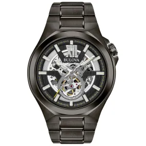 Bulova Men's Classic Automatic Maquina Gunmetal-Tone Watch 98A179